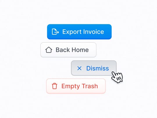 Buttons from a Design System