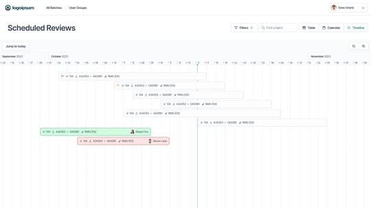 Timeline View for a BioAI Product